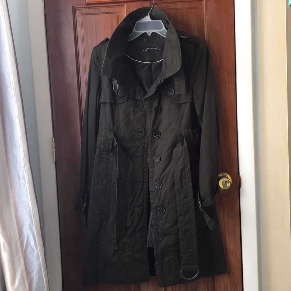 Zara Basic Belted Trench Coat - image 1